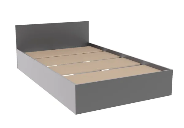 Кровать полутороспальная Мори КРМ 1200.1 графит Кровать полутороспальная Мори КРМ 1200.1 графит