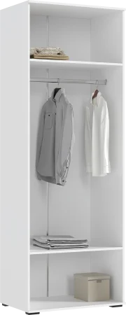 Модульная прихожая Норд белый/белый глянец