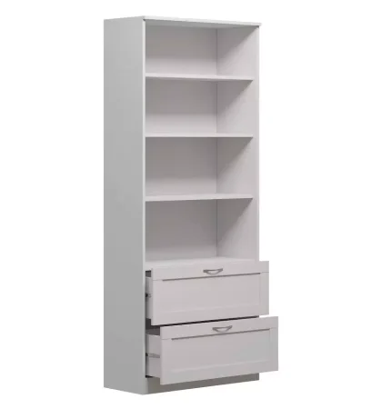 Стеллаж Сириус 2 ящика 78х190 белый