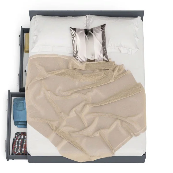 Кровать с ящиками Мори графит Кровать с ящиками Мори графит