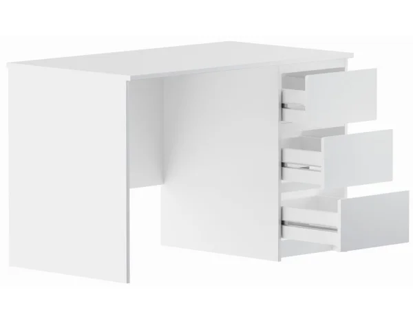 Стол письменный Кастор 3 ящика 116х65 белый