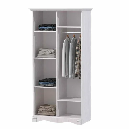 Шкаф 2-х дверный для одежды и белья Ольга-1Н белый экспо/анкор светлый