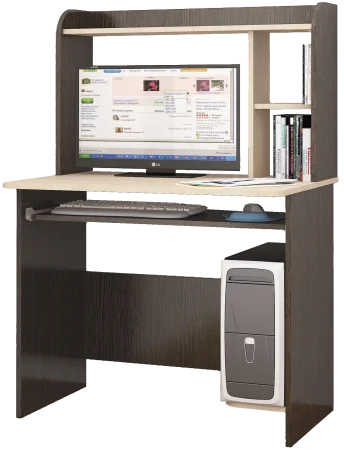 Компьютерный стол Грета-2 венге/дуб молочный