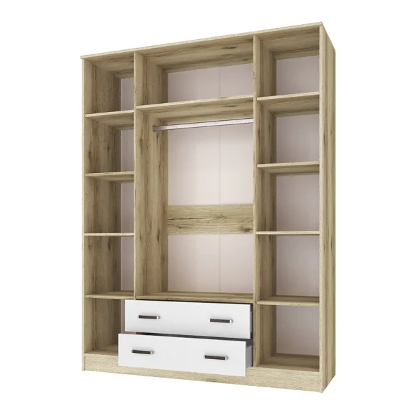 Шкаф комбинированный Лагуна-016 дуб делано/белый