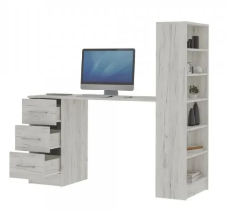 Стол письменный Гранд дуб крафт белый