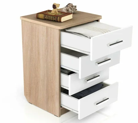 Комод К-2 дуб сонома/белый