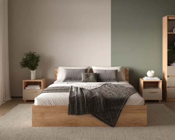 Тумба прикроватная Ньерд дуб вотан/ива пепельная Тумба прикроватная Ньерд дуб вотан/ива пепельная