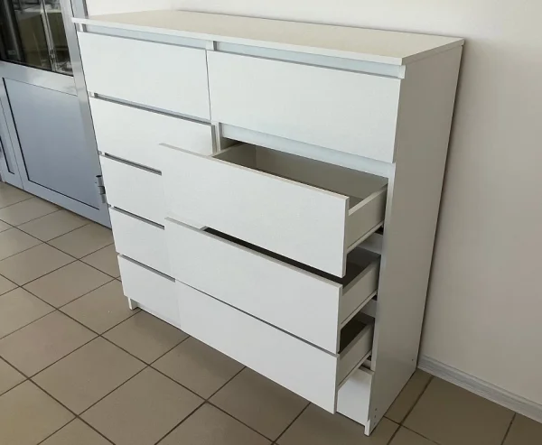 Комод Мори МК 1200.10 белый (10 ящиков) Комод Мори МК 1200.10 белый (10 ящиков)