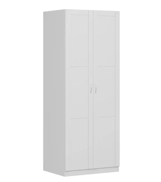 Шкаф Пегас 2 двери сборные белый