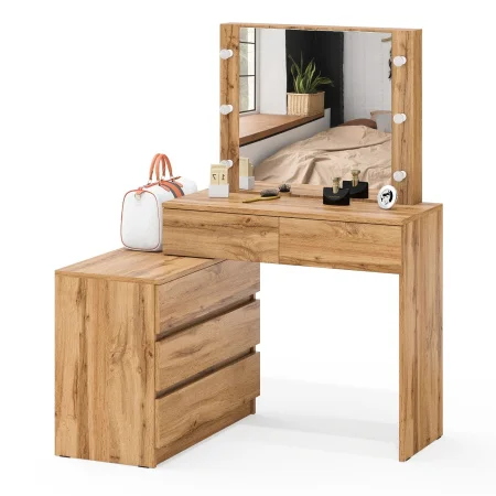 Стол косметический с подсветкой 110 дуб вотан