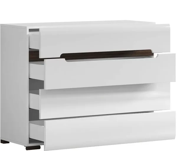 Комод Ацтека KOM4S/8/11 белый глянец Комод Ацтека KOM4S/8/11 белый глянец