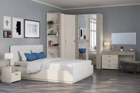 Шкаф для одежды Амели 13.131 шёлковый камень/бетон чикаго беж