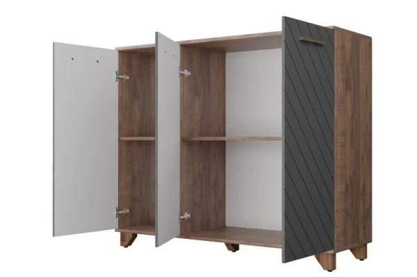 Комод Стокгольм дуб самдал/серый графит Комод Стокгольм дуб самдал/серый графит