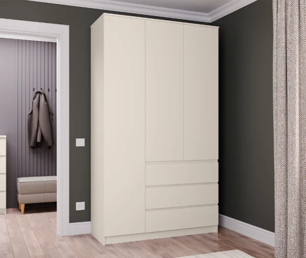 Шкаф для одежды Мори МШ 1200 сатин