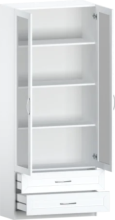 Шкаф-витрина Классика 7.24 белый