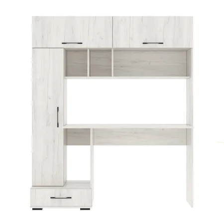 Компьютерный стол ПКС-1 дуб крафт белый