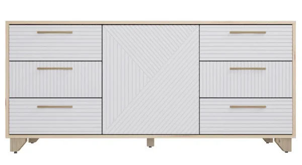 Комод Копенгаген дуб сонома/белый матовый Комод Копенгаген дуб сонома/белый матовый