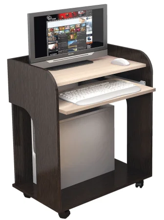 Стол компьютерный Грета-10 венге/дуб молочный