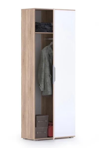 Шкаф для одежды Куба 13.137 дуб сонома/белый премиум