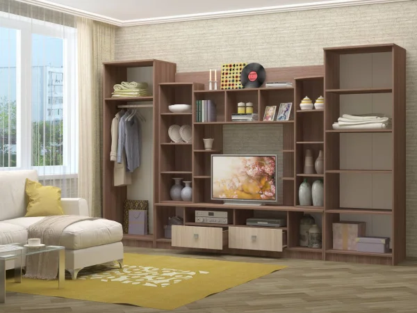 Стенка Венеция ясень шимо темный/ясень шимо светлый