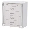 Комод Ольга-1Н белый экспо/анкор светлый