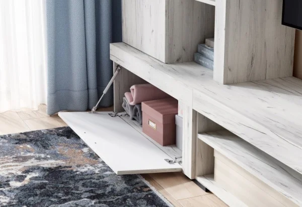 Модульная гостиная Гранд дуб крафт белый