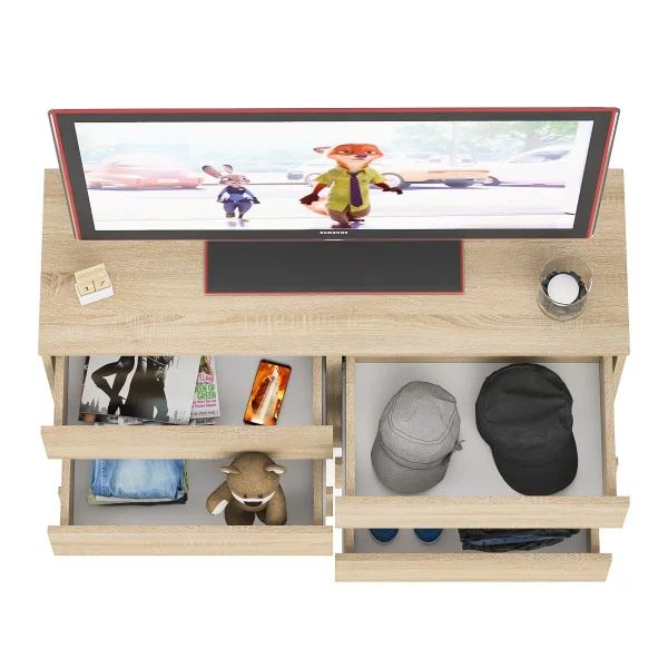 Широкий комод шесть ящиков МК 1200.6 дуб сонома Широкий комод шесть ящиков МК 1200.6 дуб сонома