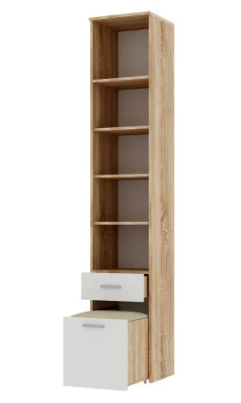 Пенал Италия П-400 1Я дуб сонома/белый глянец