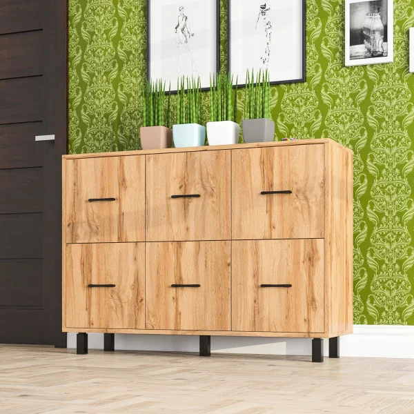 Комод 6 ящиков 127-1204 дуб вотан Комод 6 ящиков 127-1204 дуб вотан