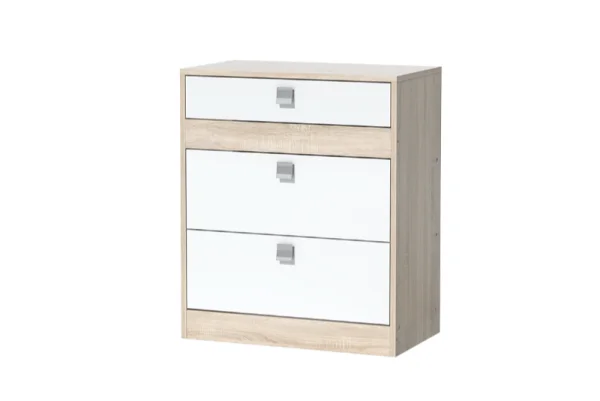 Комод Галактика дуб сонома/белый глянец Комод Галактика дуб сонома/белый глянец