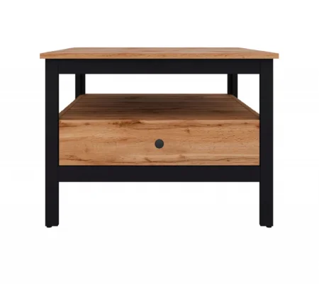 Стол журнальный Лофт дуб вотан/черный