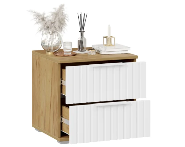 Тумба прикроватная Хилтон дуб крафт золотой/белый матовый Тумба прикроватная Хилтон дуб крафт золотой/белый матовый