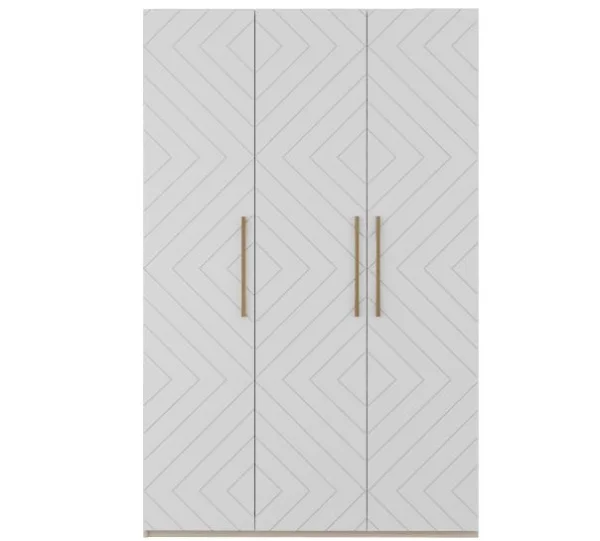 Шкаф 3-х створчатый Копенгаген дуб сонома/белый матовый