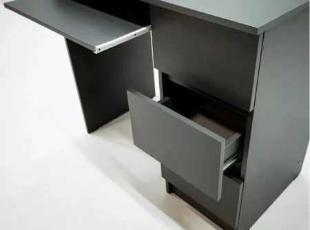 Стол письменный Охта Лайт 6.3 графит правый