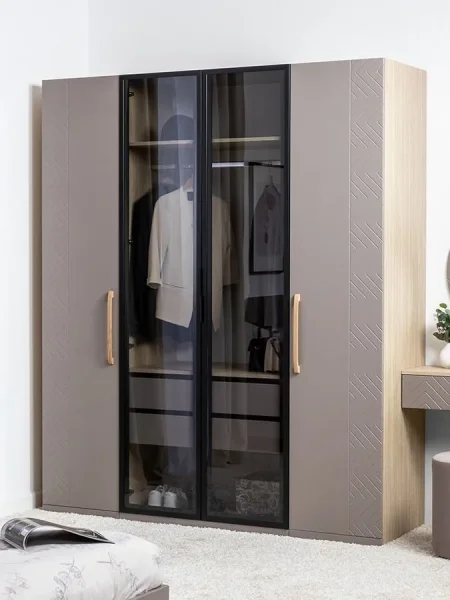 Шкаф-пенал Амьен 16.309.01 плейн/веллюто капучино