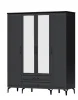Шкаф Шарм ШК-4 антрацит/рамка