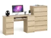 Комплект стол компьютерный МС-2 + Комод 700.5 дуб сонома