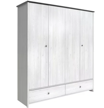 Шкаф платяной Порто SZF4D2S джанни/сосна ларико