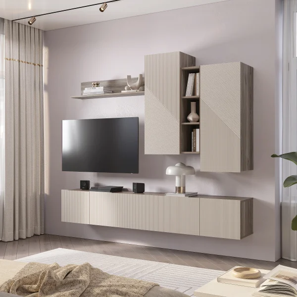 Шкаф навесной Эмилия ШКН-03 дуб смоки/айриш