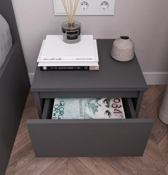 Тумба прикроватная Мори ТПМ 400.1 графит Тумба прикроватная Мори ТПМ 400.1 графит