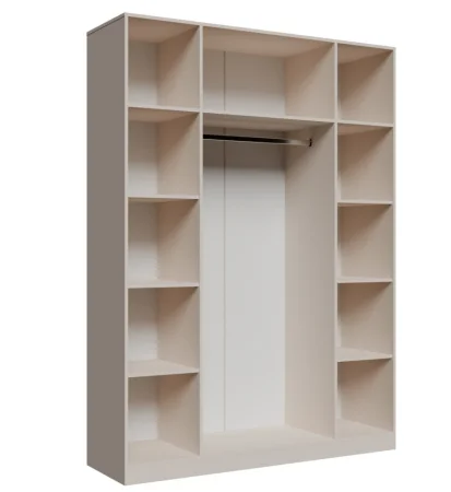 Шкаф 4-х дверный Пальма 1600 сатин