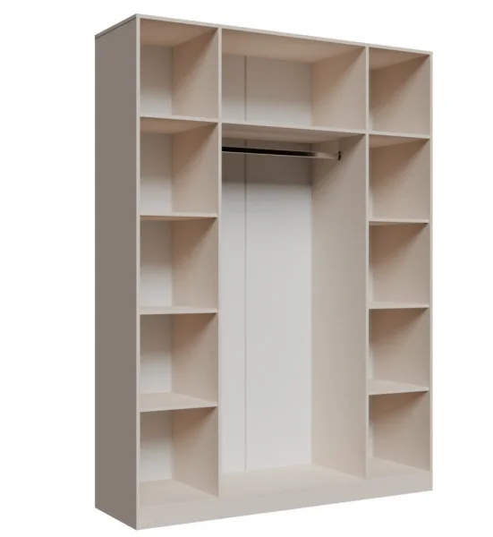 Шкаф 4-х дверный Пальма 1600 сатин