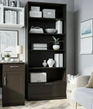 Стеллаж Сириус 1 ящик 78х190 венге