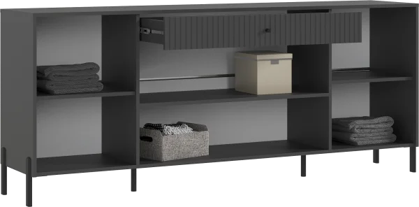 Комод Оливия (металл) графит/графит софт Комод Оливия (металл) графит/графит софт