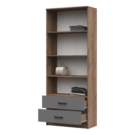 Шкаф Машенька ШК-202 дуб крафт табачный/серый графит