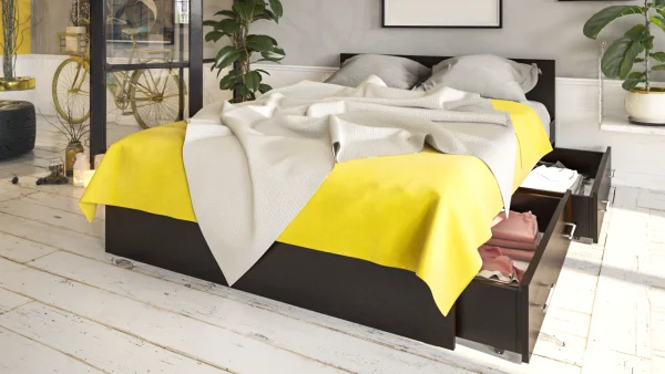 Кровать Стандарт с ящиками венге Кровать Стандарт с ящиками венге