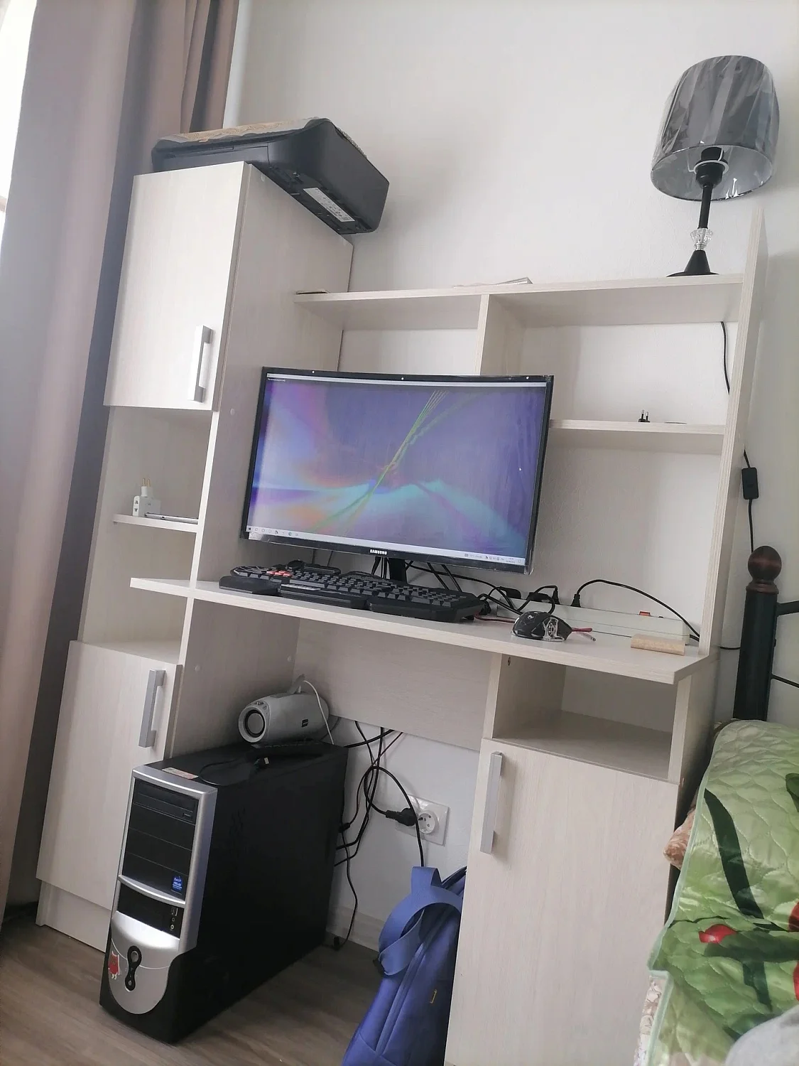 Стол письменный ПКС-6 ясень анкор светлый