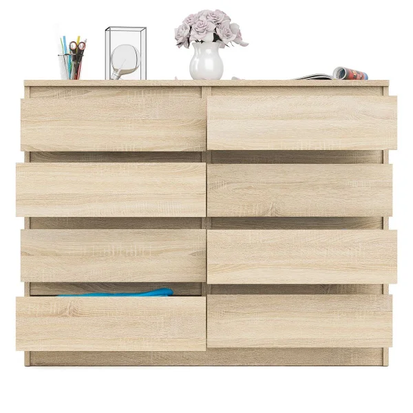 Комод восемь выдвижных ящиков МК 1200.8 дуб сонома Комод восемь выдвижных ящиков МК 1200.8 дуб сонома