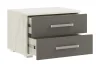 Тумбы прикроватные Фиеста NEW графит/дуб крафт белый