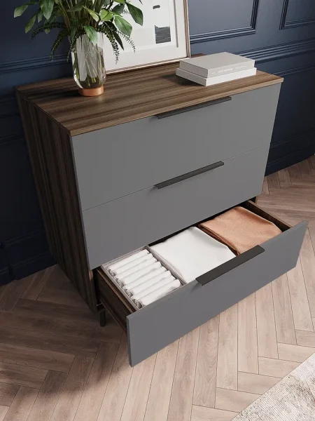 Комод Роза 900 орех франклин/графит скин ройс Комод Роза 900 орех франклин/графит скин ройс